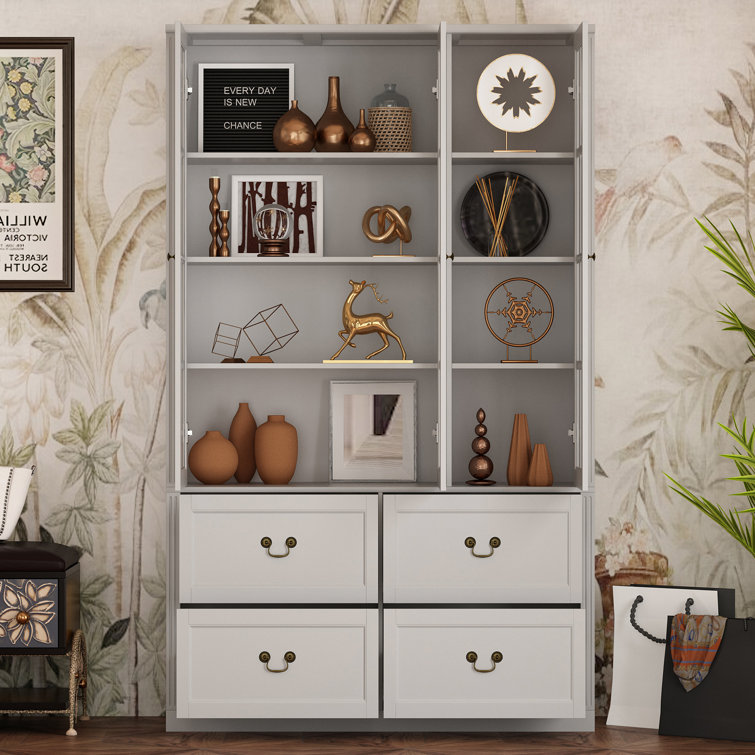 Morinome 78.7'' H x 47.2'' W Solid + Manufactured Wood Morinome 78.7'' H x 47.2'' W Solid + Manufactured Wood